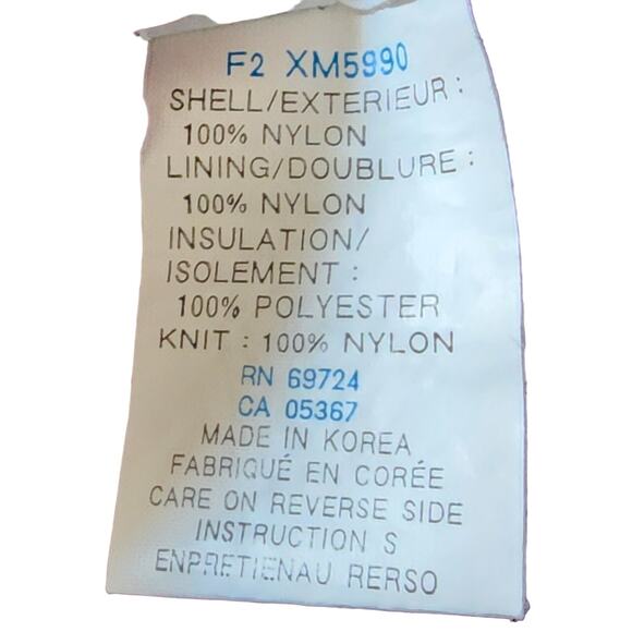 Columbia Vtg 90's Reversible Puffer Jacket  Teal & Purple attachable hood W LG - Picture 11 of 16